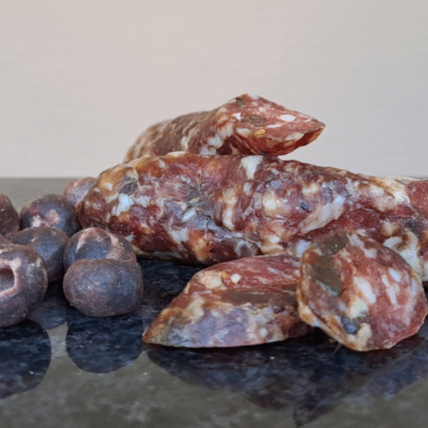 Droge worst met Amarena kers