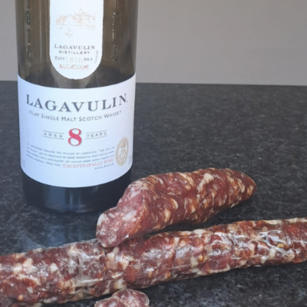 Droge worst met Lagavulin whisky