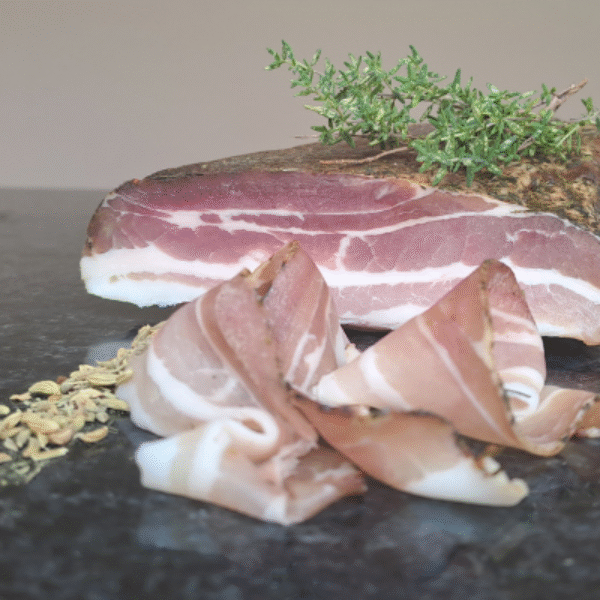 Pancetta tijm & sinaasappel