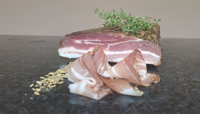 Pancetta tijm & sinaasappel